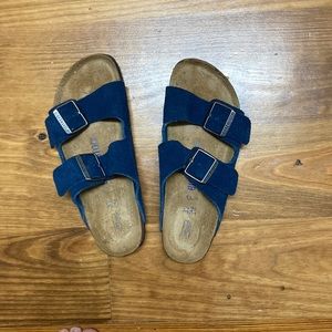 Size 37 Birkenstock Arizona Moroccan Blue